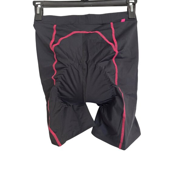 Terry Bella Short Cycling Size Large 5" Inseam Padded Bike NWT $144 Black Pink - Picture 4 of 11